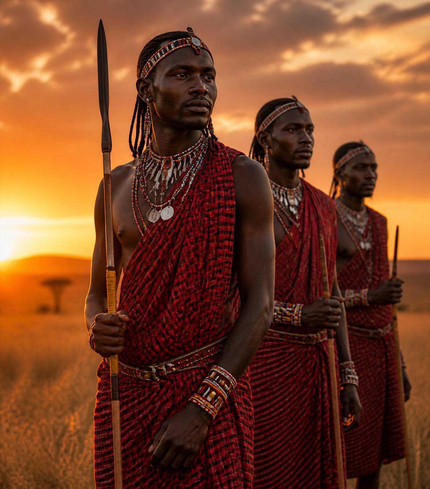 Maasai warriors
